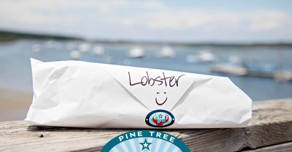 Lobster roll at Pine Point, Scarborough, Maine